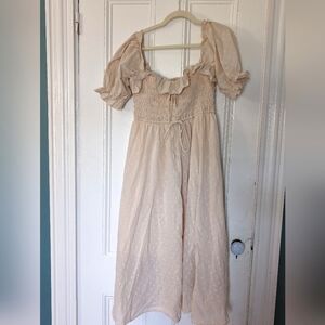 Off white cottage core dress